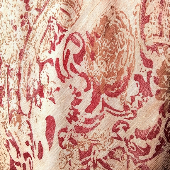 Elementz Sz PL Sheer Pink Floral Midi Layerd Skirt - Picture 6 of 8